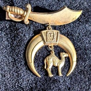 Shriners Camel Brooch